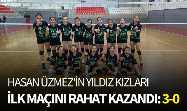 Hasan Üzmez'in yıldız kızları, ilk maçını rahat kazandı: 3-0