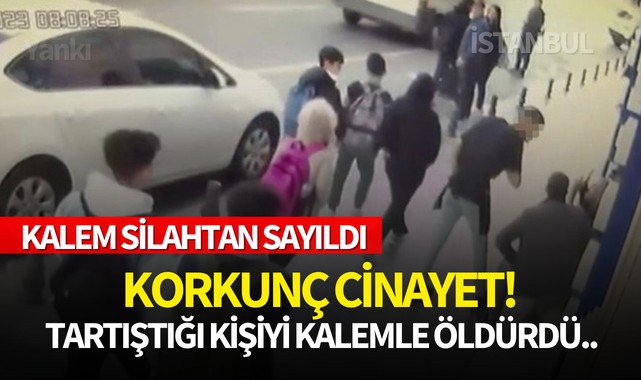 Korkunç cinayet! Tartıştığı kişiyi kalemle öldürdü..