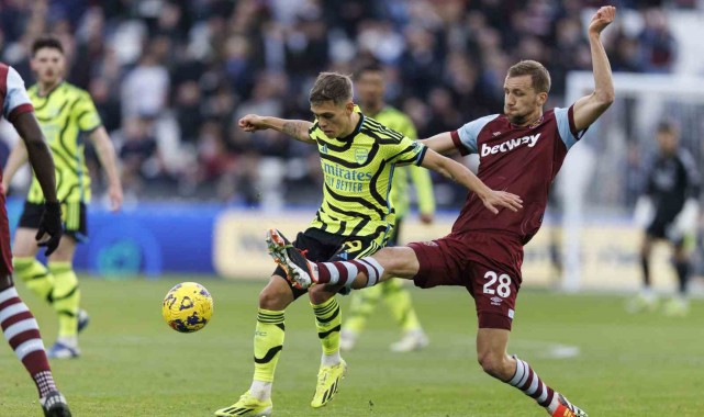 Londra derbisinde Arsenal, West Ham United'ı farklı yendi