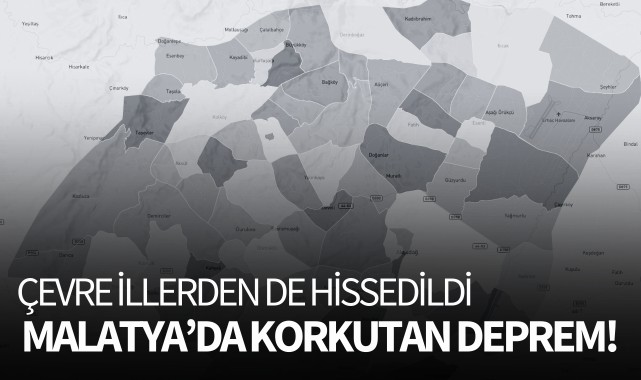 Malatya'da korkutan deprem! 