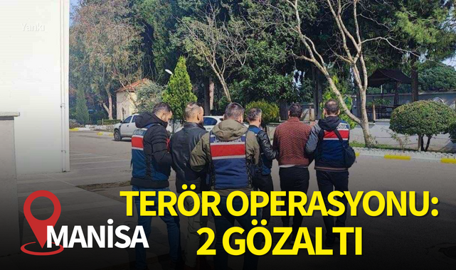 Manisa'da terör operasyonu: 2 gözaltı