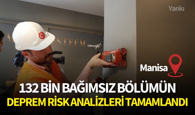 Manisa'da 132 bin bağımsız bölümün deprem risk analizleri tamamlandı