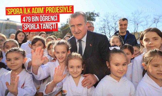 'Spora İlk Adım' projesiyle 479 bin öğrenci sporla tanıştı