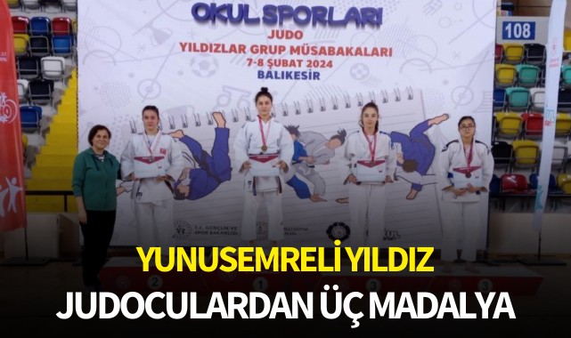 Yunusemreli yıldız judoculardan üç madalya