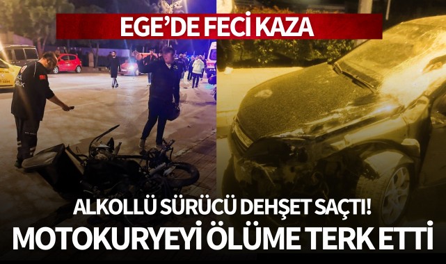 Alkollü sürücü dehşeti: Motokuryeyi ölüme terk etti!
