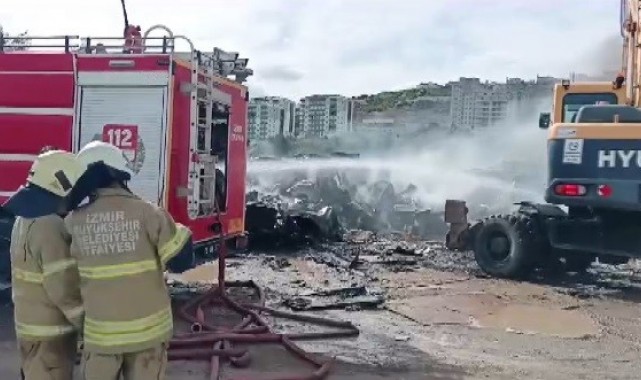 Beyaz eşya deposunda korkutan yangın!