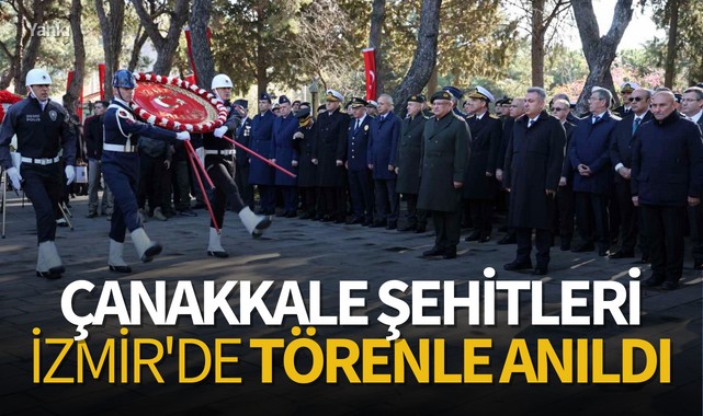 Çanakkale şehitleri İzmir'de törenle anıldı