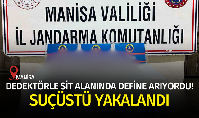 Dedektörle sit alanında define arıyordu! Suçüstü yakalandı