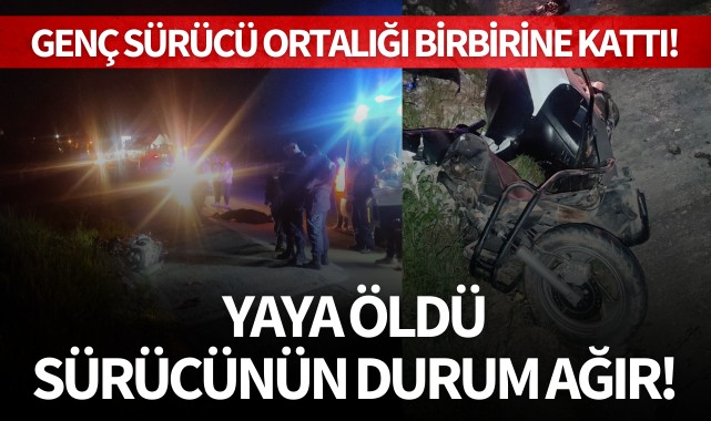 Genç sürücü ortalığı birbirine kattı!
