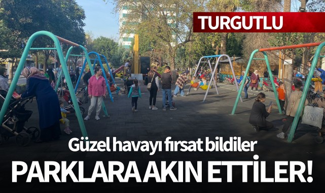 Güzel havayı fırsat bildiler parklara akın ettiler!