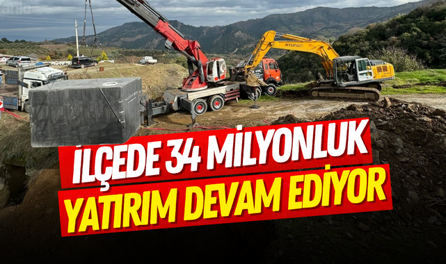 İlçede 34 milyonluk yatırım devam ediyor