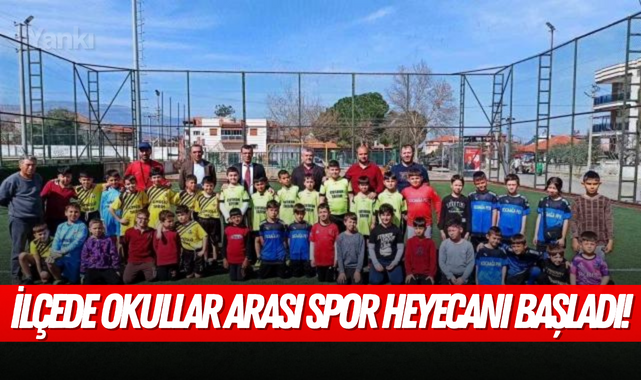 İlçede okullar arası spor heyecanı başladı!