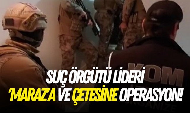 Suç örgütü lideri 'Maraz'a ve çetesine operasyon!