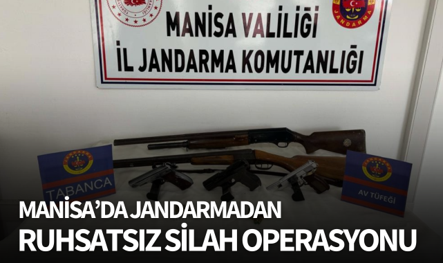 Jandarmadan ruhsatsız silah operasyonu
