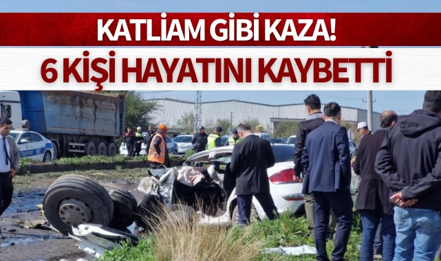 Katliam gibi kaza: 6 ölü, 1 yaralı