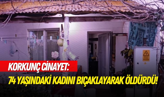 Korkunç cinayet: 74 yaşındaki kadını bıçaklayarak öldürdü!