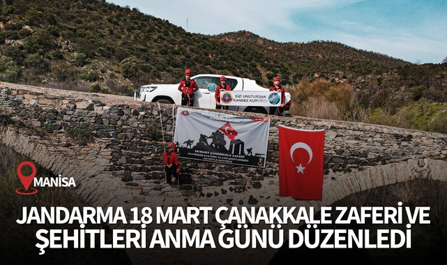 Manisa'da Jandarma 18 Mart Çanakkale Zaferi ve Şehitleri Anma Günü Düzenledi