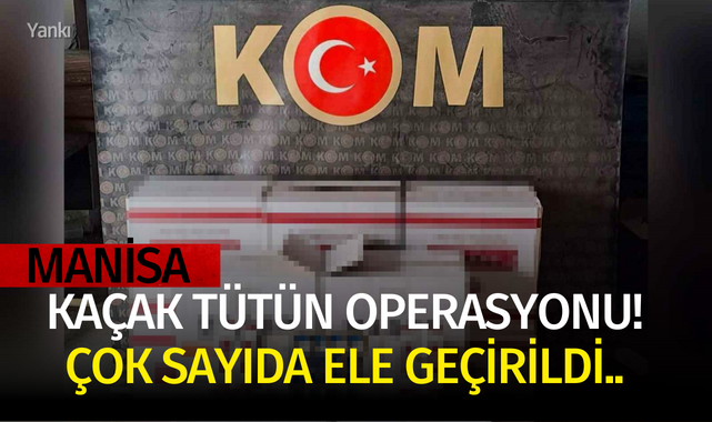 Manisa'da kaçak tütün operasyonu! Çok sayıda ele geçirildi..