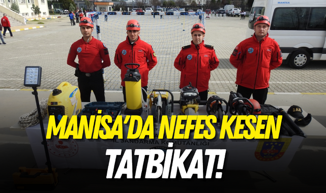 Manisa'da nefes kesen tatbikat!