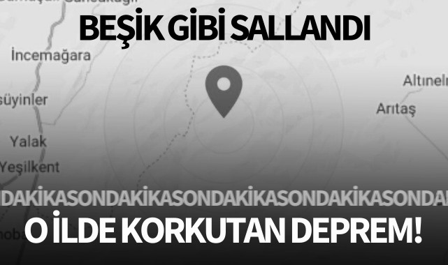 O ilde korkutan deprem! 