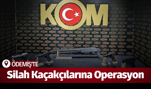 Ödemiş'te silah kaçakçılarına operasyon: 3 gözaltı