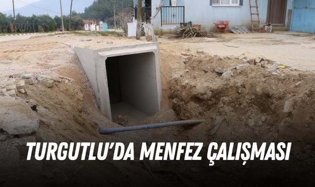 Turgutlu'da menfez çalışması
