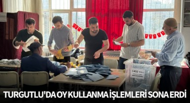 Turgutlu'da oy kullanma işlemleri sona erdi