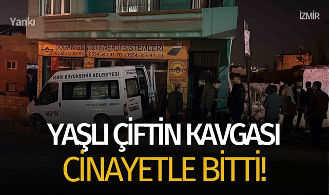 Yaşlı çiftin kavgası cinayetle bitti!
