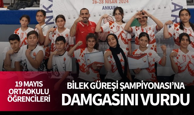 19 Mayıs Ortaokulu, Okul Sporları Bilek Güreşi Şampiyonası’na damgasını vurdu