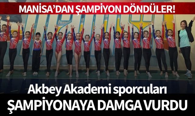 Akbey Akademi sporcuları, şampiyonaya damga vurdu!