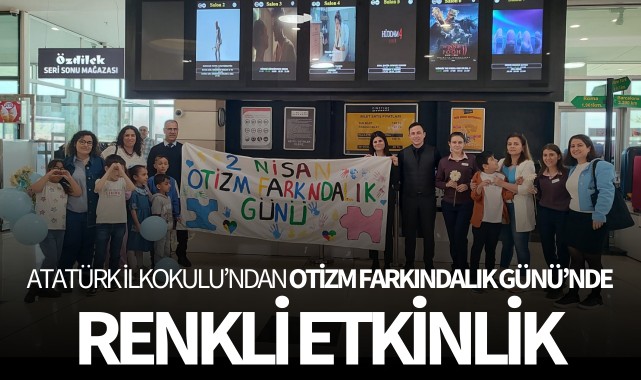 Atatürk İlkokulu’ndan Otizm Farkındalık Günü’nde renkli etkinlik