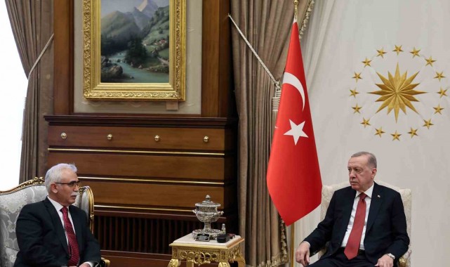 Cumhurbaşkanı Erdoğan, AYM Başkanı Özkaya'yı kabul etti