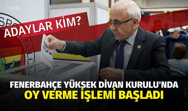 Fenerbahçe Yüksek Divan Kurulu'nda oy verme işlemi başladı