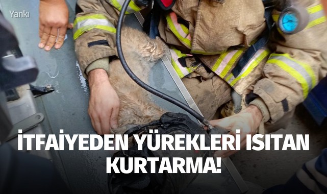 İtfaiyeden yürekleri ısıtan kurtarma!