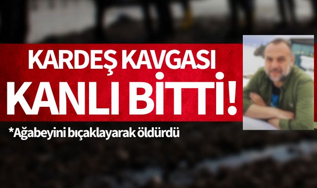 Kardeş kavgası kanlı bitti: Ağabeyini bıçaklayarak öldürdü