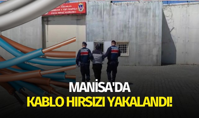Manisa'da kablo hırsızı yakalandı!