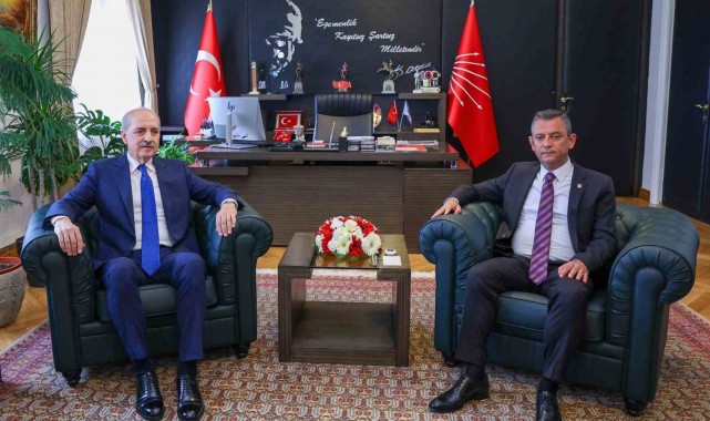 TBMM Başkanı Kurtulmuş, CHP Genel Başkanı Özel'i ziyaret etti
