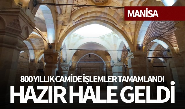 800 yıllık cami hazır hale getirildi