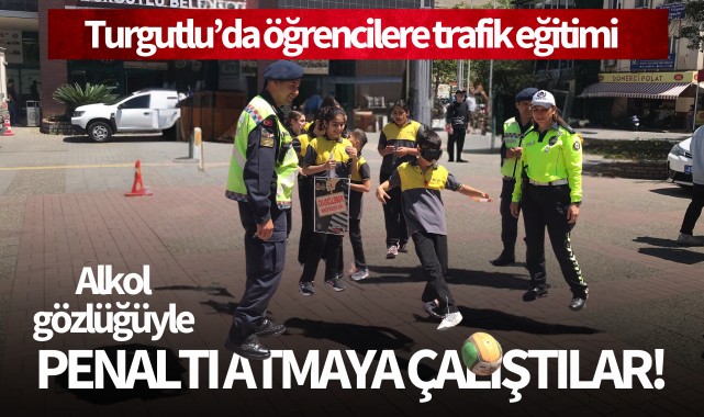 Alkol gözlüğüyle penaltı atmaya çalıştılar!