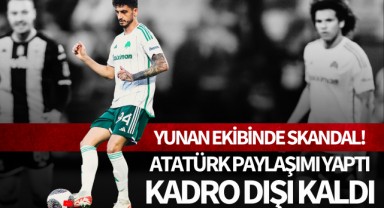 Atatürk paylaşımı yapan Samet Akaydın kadro dışı bırakıldı!