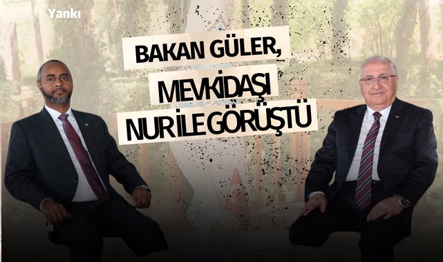 Bakan Güler, mevkidaşı Nur ile görüştü