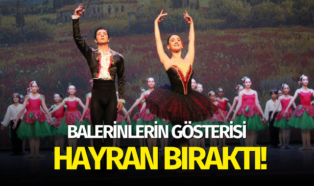 Balerinlerin gösterisi hayran bıraktı!