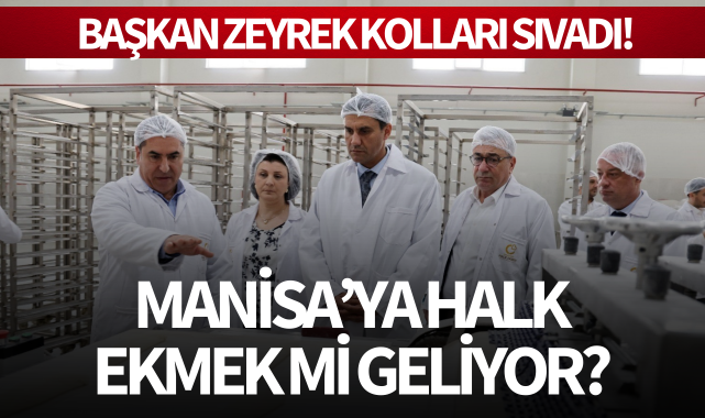 Başkan Zeyrek halk ekmek için kolları sıvadı