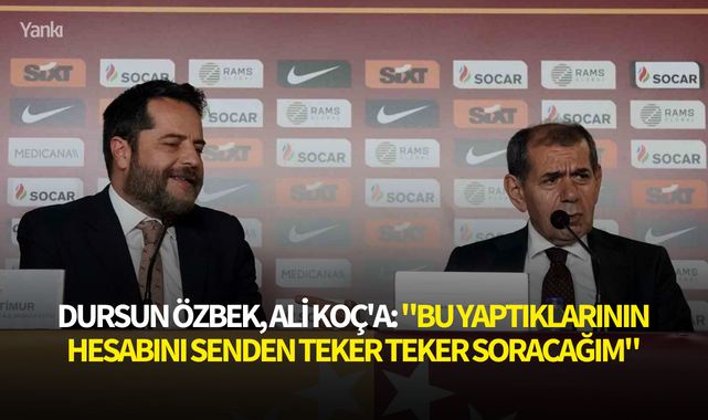Dursun Özbek, Ali Koç'a: "Bu yaptıklarının hesabını senden teker teker soracağım"