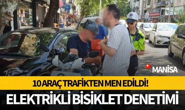 Emniyetten elektrikli bisiklet denetimi