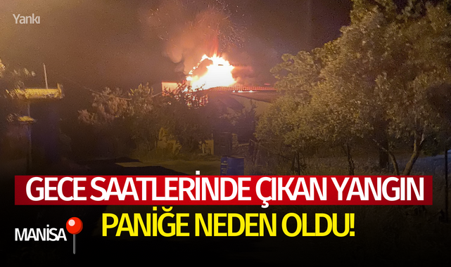 Gece saatlerinde çıkan yangın paniğe neden oldu!