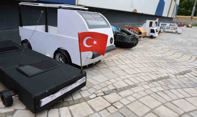 Güneş enerjisiyle çalışan minyatür araçlara yoğun ilgi