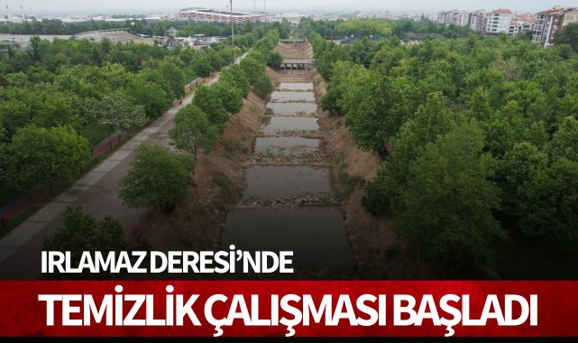 Irlamaz Deresi'nde temizlik çalışması başladı