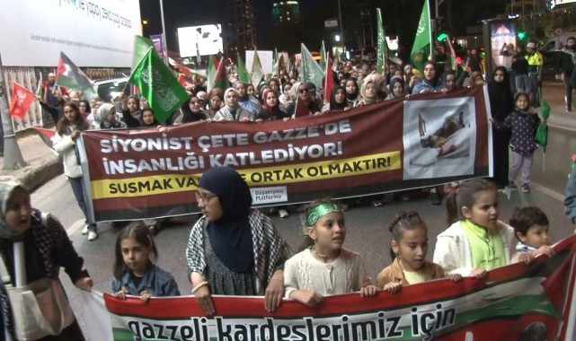 İsrail Başkonsolosluğu önünde protesto