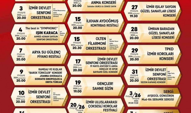 İzmir sanata doyacak
